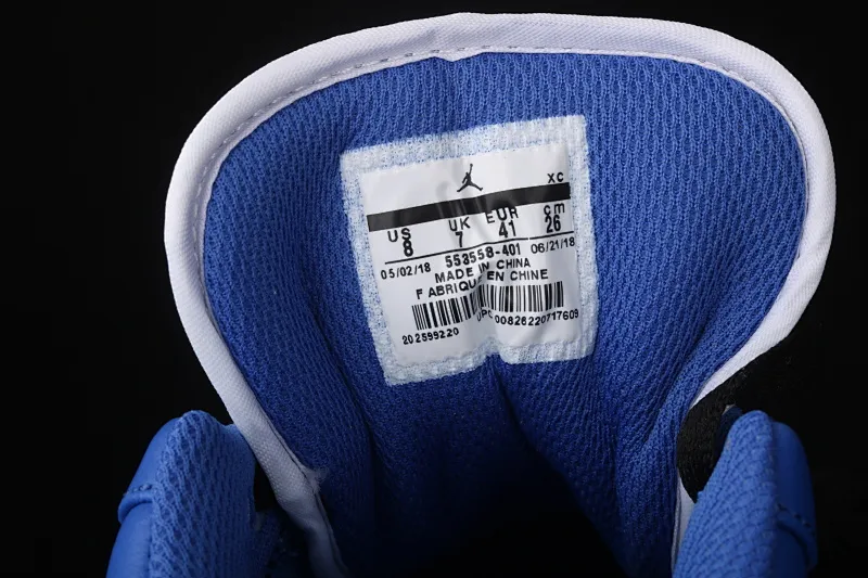 All categories Air Jordan Jordan series basketball shoes Air Jordan 1 Low new version Air Jordan 1 Low AJ1 Joe 1 white and blue top layer low-top cultural and leisure sports sneakers 553558-401